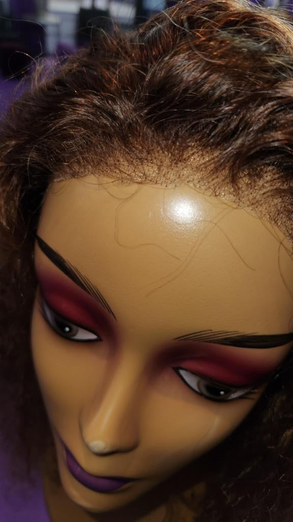 18” Water Wave Full Lace Closure Custom Made Custom Color