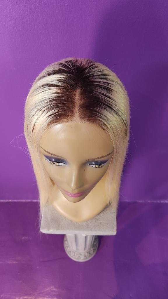 24” Straight Closure Wig Custom Made Custom Color size 22