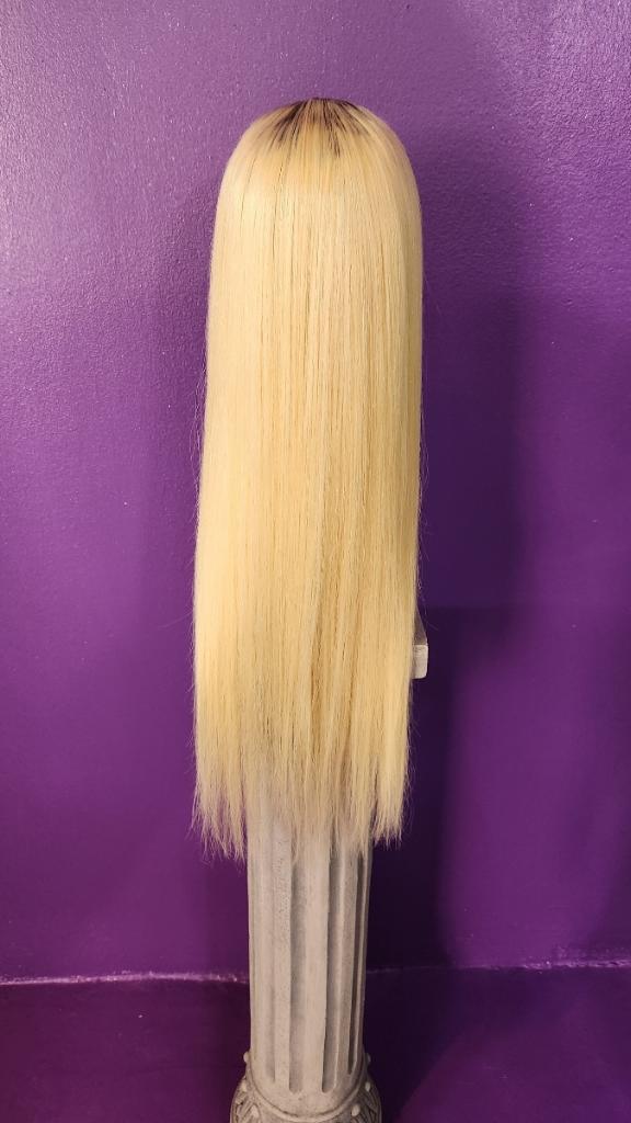 24” Straight Closure Wig Custom Made Custom Color size 22