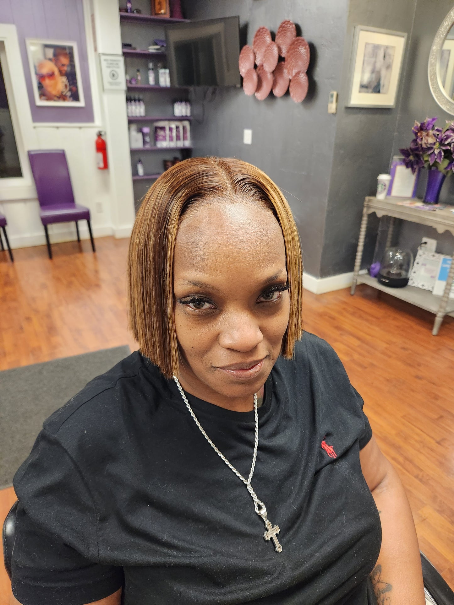 Custom Color/w Highlights Straight Closure Set