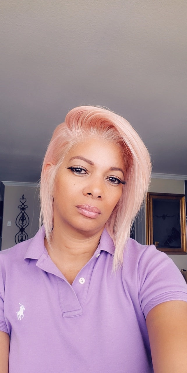 Custom Colored Bob Wig 12 Inch