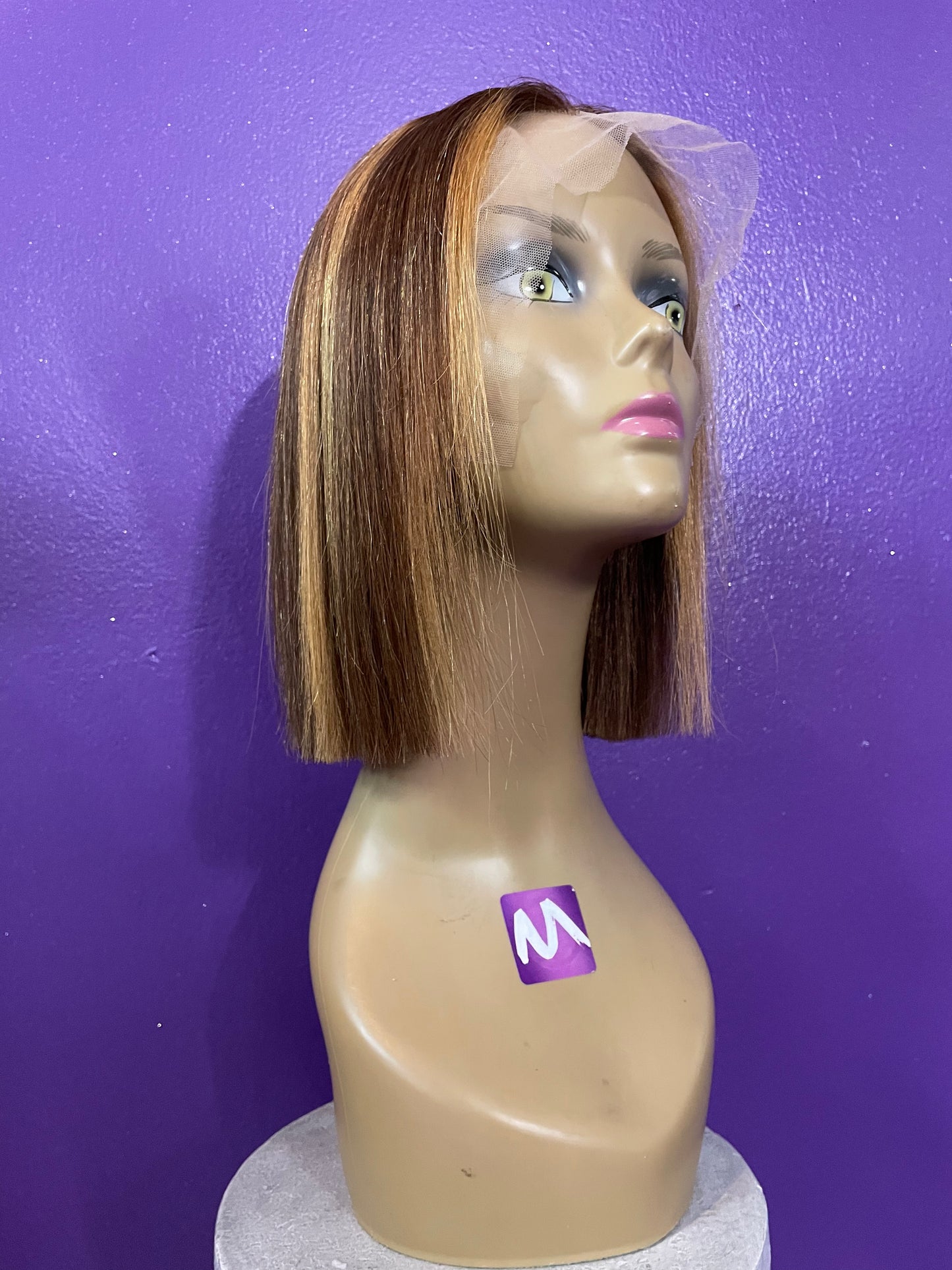 Custom Colored Frontal Lace Bob 10”
