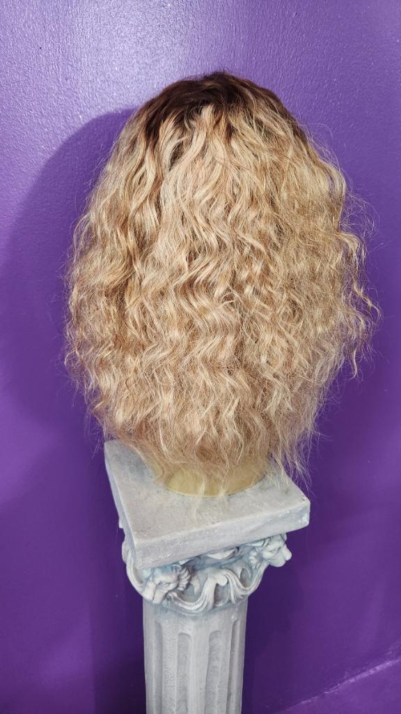 14” Natural Wave Closure Wig Custom Made Custom Color size 22