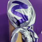 Silver & Purple Signature Summer Square Scarf