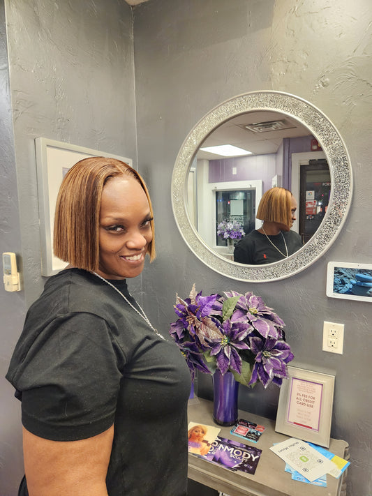 Custom Color/w Highlights Straight Closure Set